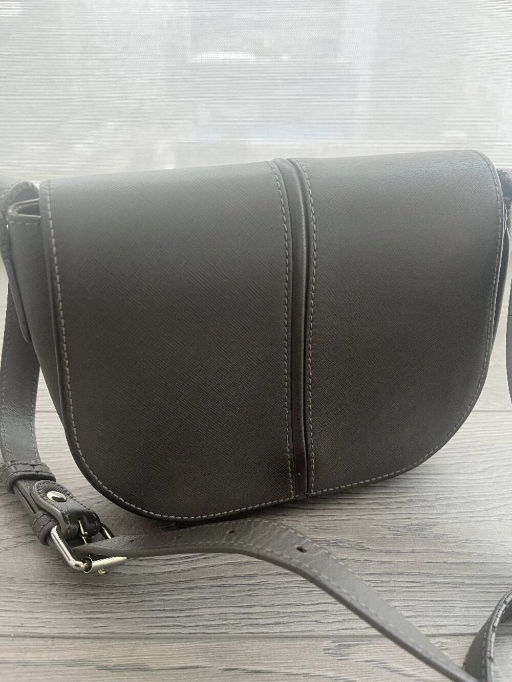 A.P.C. Betty - Grey Leather Women's Crossbody Bag